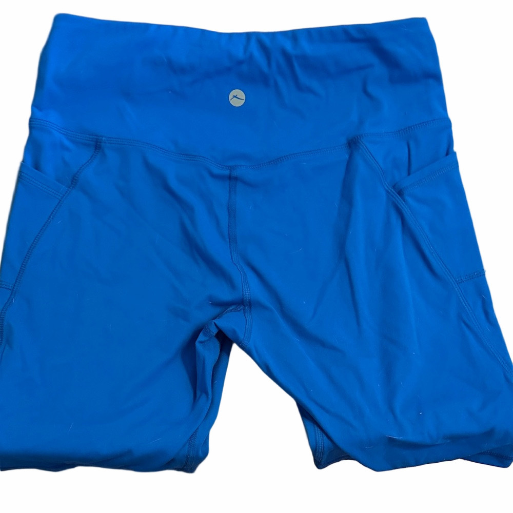 Women's Blue Athletic Shorts - Picture 4 of 6